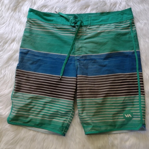 RVCA Swim Trunks Board Shorts Pocket Men’s Performance Stretch VA 38 - Picture 1 of 7